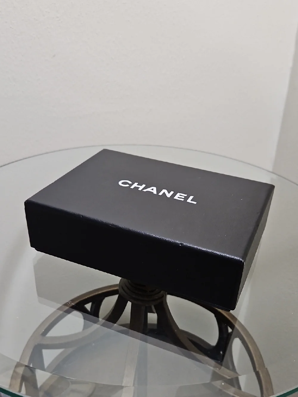 CHANEL Black and White Logo Gift Box